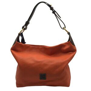 Dooney & Bourke Orange Leather O- Ring Hobo Bag